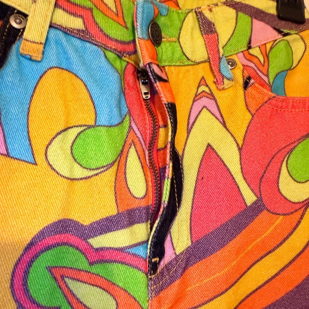 Colorful Abstract Patterned Pants - Picture 6 of 7